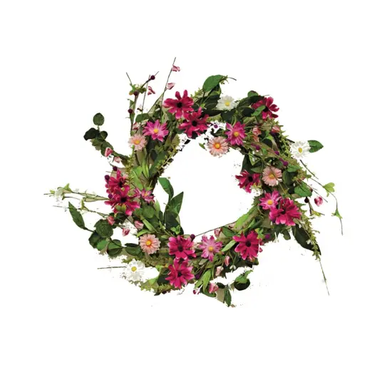 Aster Daisy Wreath - 18" {1}
