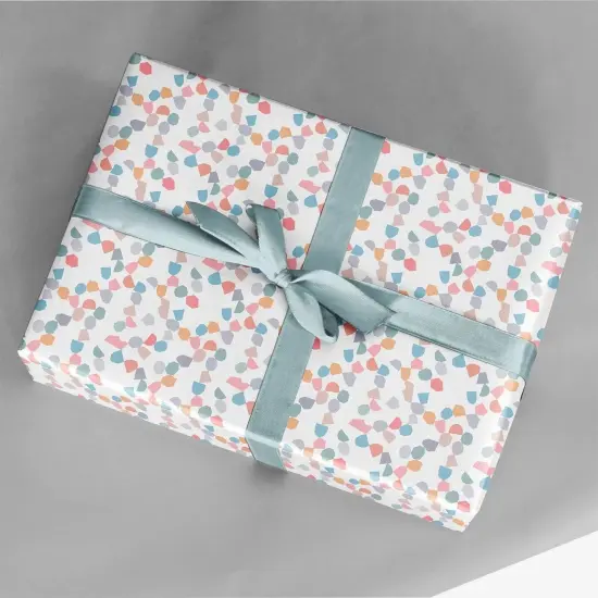 Cut Paper Terrazzo Gift Wrap {1}