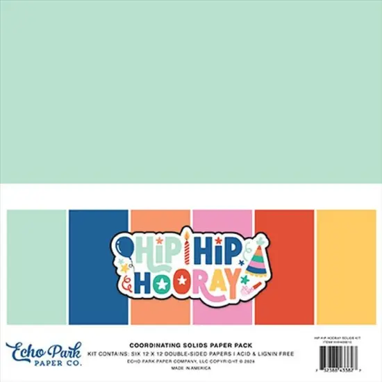 Echo Park Hip Hip Hooray Solids Kit {1}