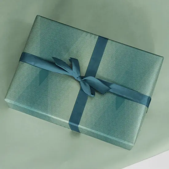 Fine Line Green Gift Wrap {1}