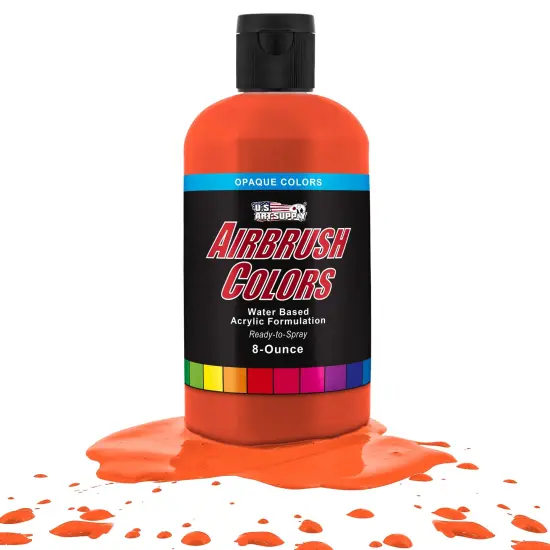 Vermillion Red, Opaque Acrylic Airbrush Paint, 8 oz. {1}