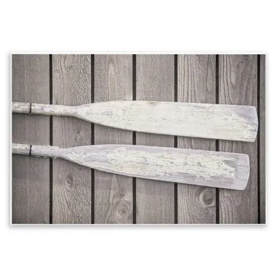 Stupell Industries Rustic Oars Pair Wall Plaque Art Design by Aaron Matheson {1}