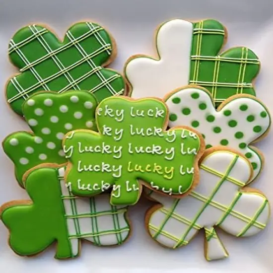 4-Piece Clover Cookie Cutter Set - Patrick's Day Shamrock 4p-clover {3}