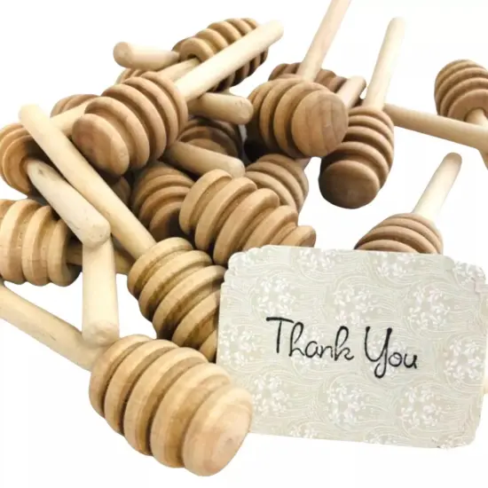 Kitcheniva 15 Pcs 4" Wooden Mini Honey Dippers Party Favor Crafts Decor {3}