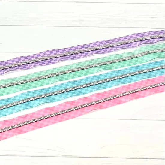 Tonal Check tape with Silver teeth {2}