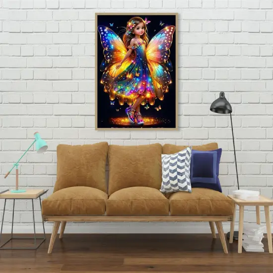 Fairy Diamond Art Kits for Adults,Elf Diamond Painting Kits for Adult Beginners,DIY Round Full Drill Diamond Art Painting,5D Diamond Art for Wall Decor Gift {4}