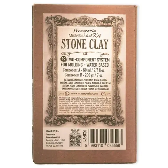 Stamperia Stone Clay Set-80ml + 200g {5}