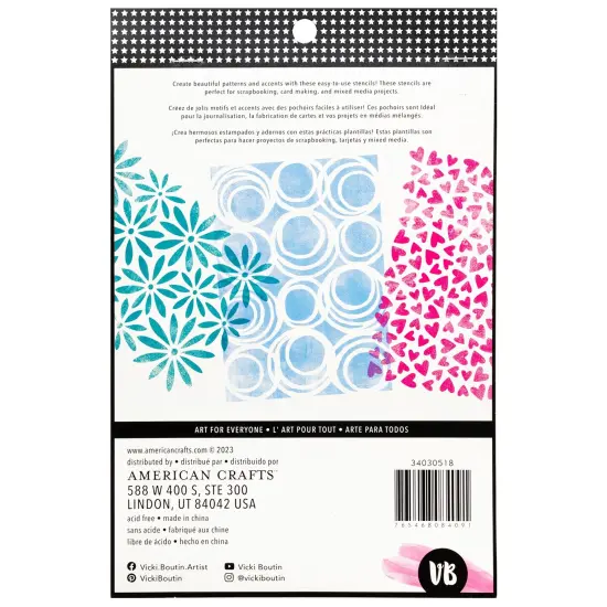 Vicki Boutin Mixed Media Stencil-5"X7" {3}