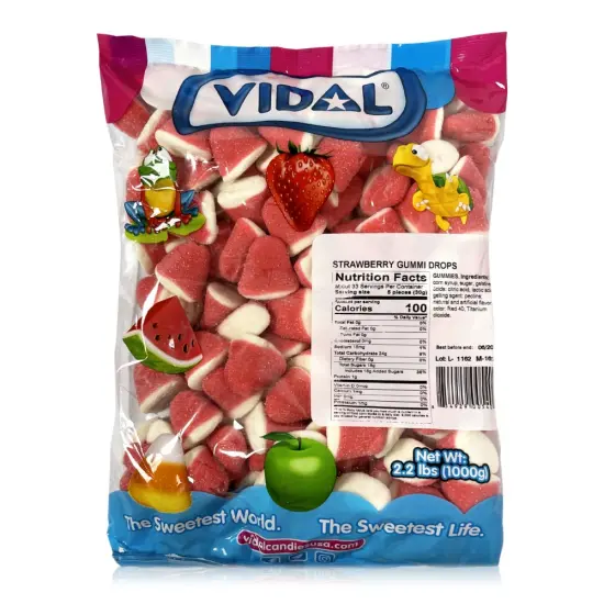 Vidal Strawberry Gummi Drop 2.2lb {1}