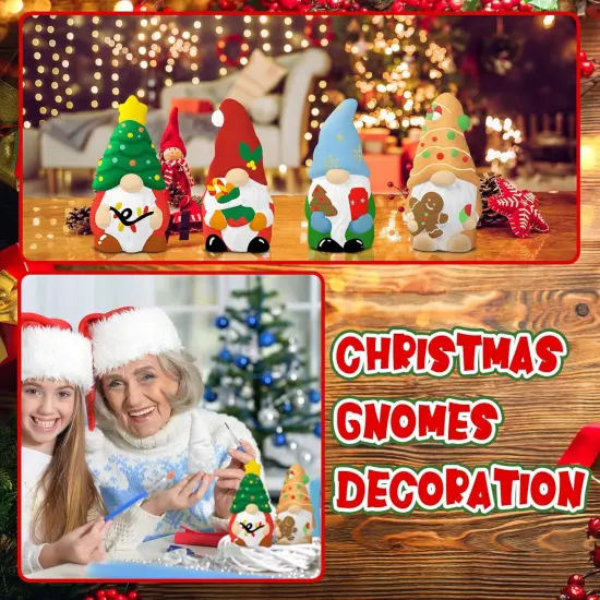 6 Sets Paint Your Own Fall Thanksgiving Winter Christmas Ceramic Statues Ready to Paint Ceramics {2}