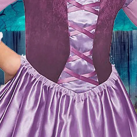 Rapunzel Day Dress Classic Costume for Girls Purple Princess Gown {4}