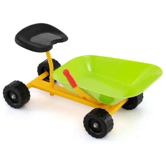 Costway 8" Heavy Duty Kids Ride-on Sand Dumper Front Tipping w 4 Wheels Sand Toy Gift {7}
