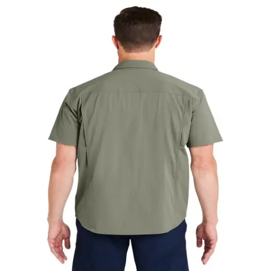 HUK&reg; Men's Creekbed Short Sleeve Shirt Moss {7}