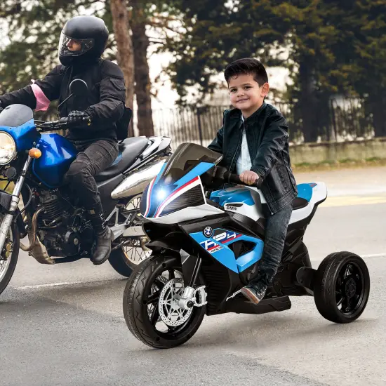 Costway 12V Kids Ride on Motorcycle Licensed BMW 3 Wheels Electric Toy w/ Light & Music {2}