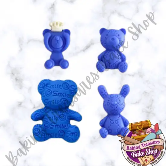 Multi Bear and Bunny Silicone Mold {2}