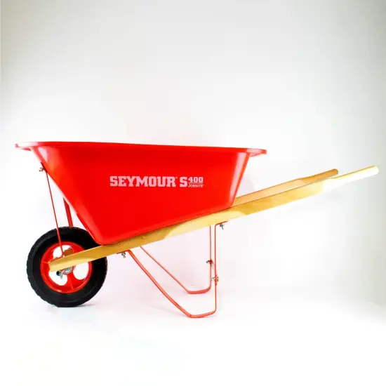 Seymour Fully Functional Metal Frame Poly Bed Wheelbarrow for Children Red {1}