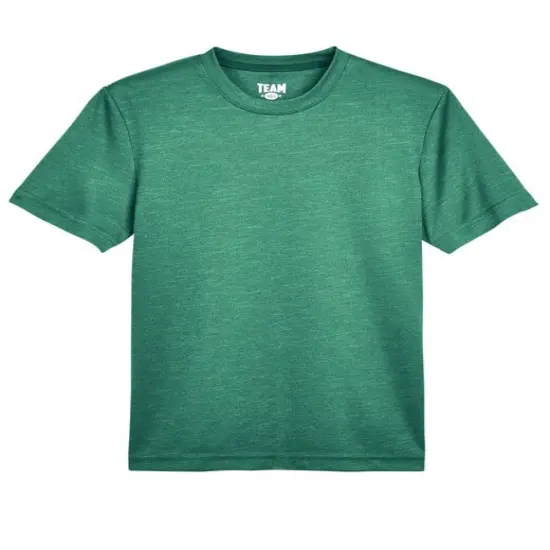 Team 365® Youth Sonic Heather Performance T-Shirt SP FOREST HTHR {1}