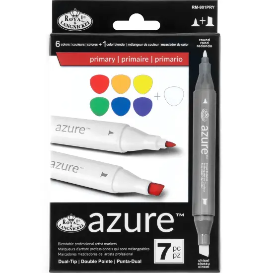 RM-901PRY | azure&trade; 7pc Primary Color Marker Set {1}