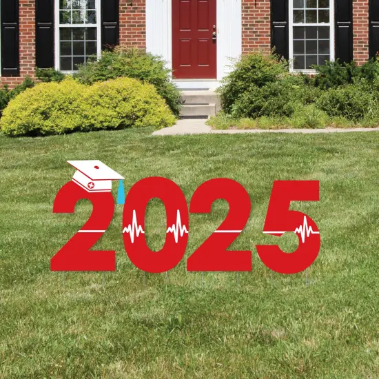 Big Dot of Happiness Nurse Graduation - 2025 Yard Sign Outdoor Lawn Decorations - Graduation Party Yard Signs - 2025 {1}