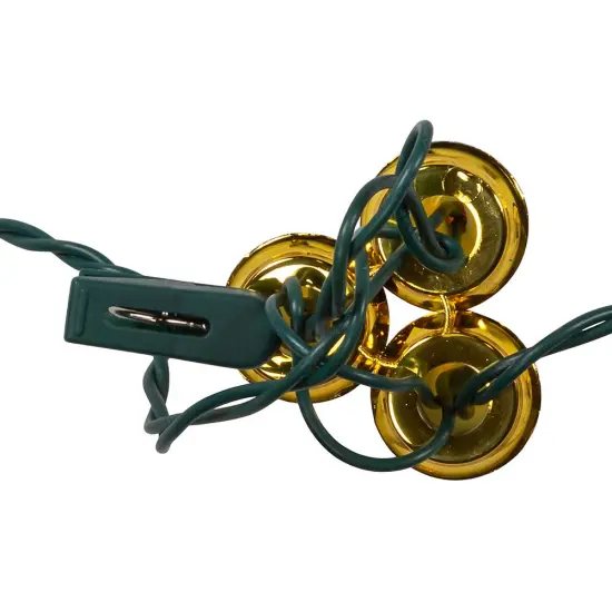 Kurt Adler UL 15-Light White Triple Candle Extended Light Set with Ivory Candle Shaft, Gold Dripping Wax and Amber Bulbs {6}