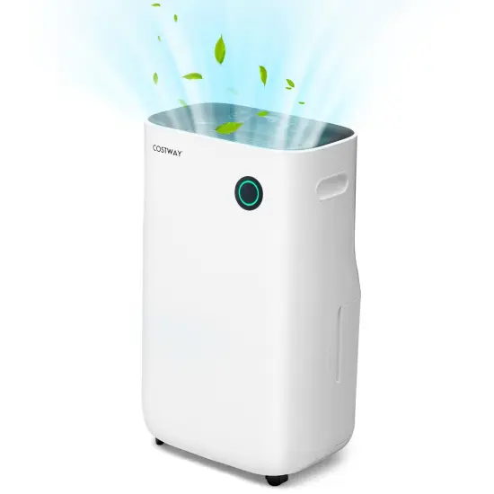 Costway 73-Pint Quiet Dehumidifier with 5 Modes 4,500 Sq. ft Coverage Area for Home & Basements {1}
