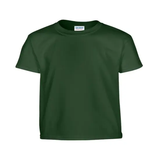 Gildan® Youth Heavy Cotton Short Sleeve Crew Neck T-Shirt FOREST GREEN {1}