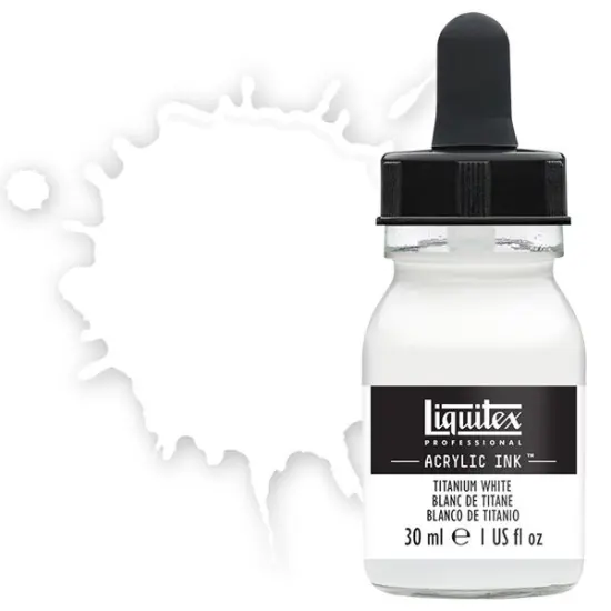 Liquitex Professional Acrylic Ink 30ml Bottle - Titanium White {1}