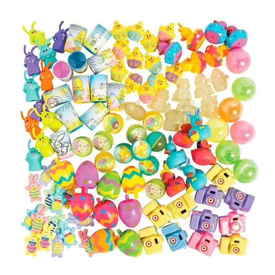 Set of 150 Assorted Small Easter Toys {1}