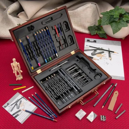 RSET-DS2030 | Essentials&trade; 45pc Sketching & Drawing Travel Art Set {3}