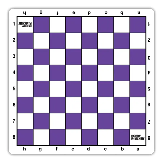Bobby Fischer Tournament Roll Up Travel Chess Board - 20 inches - Mousepad Style {1}