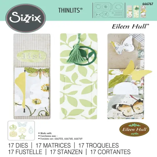 Sizzix Thinlits Die Set By Eileen Hull 17/Pkg-Bookmark, Pockets And Toppers {1}
