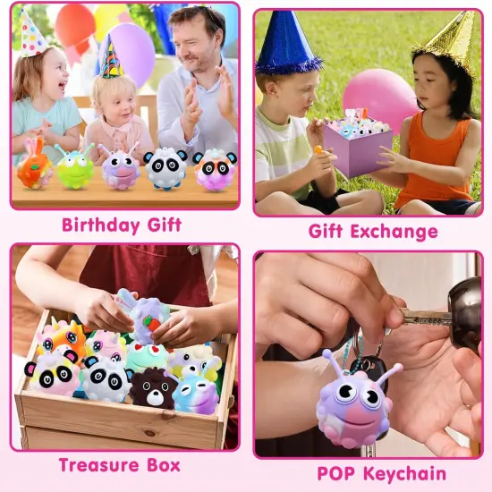 18 PACK Animal Pop Balls Party Favors for Kids {5}