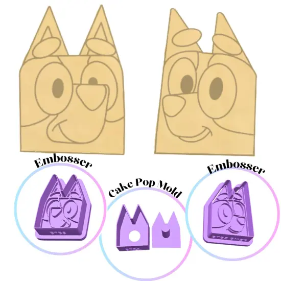 Blue Heeler CakePop Mold {5}