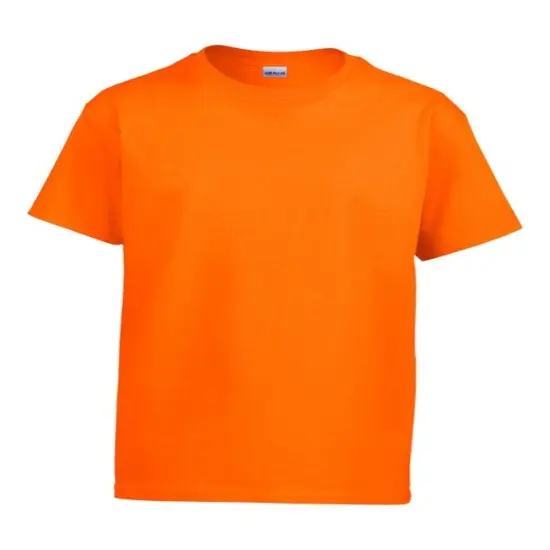 Gildan&reg; Youth Ultra Cotton Crew neck Short Sleeve T-Shirt S ORANGE {1}