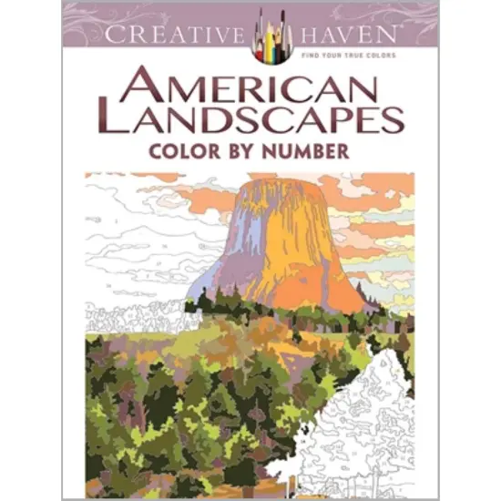 DoverAmerican Landscapes Color By Number Coloring Book Multi {1}