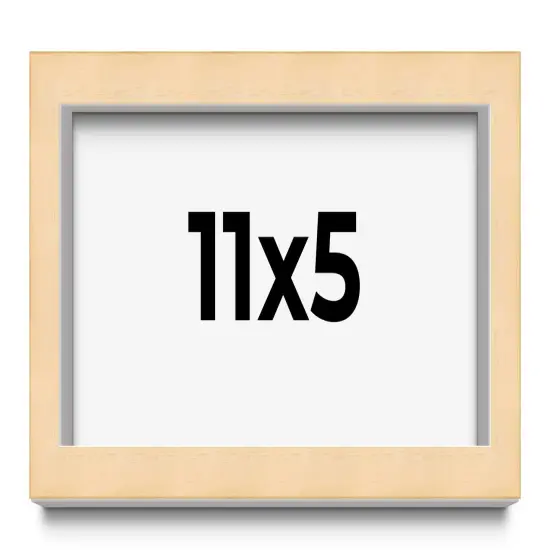 11x5 Solid Wood Picture Frame with UV-Resistant Acrylic & Acid-Free Backing, Available in 6 Finishes: Matte Black, Matte White, Metallic Bronze, Silver, Natural Wood Grain & Mahogany {2}