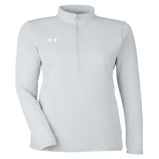 Under Armour&reg; Ladies Team Tech Half Zip MD GR LH/ WH {1}