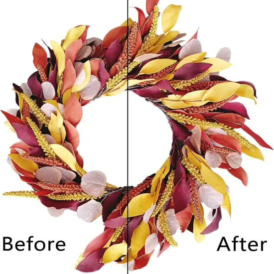 24 Inch Autumn Fall Wreaths {3}