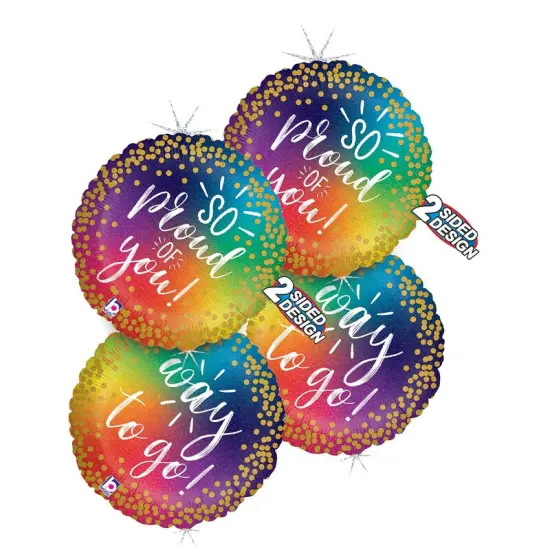 Betallic&reg; 18 Inch So Proud Rainbow Balloon {6}