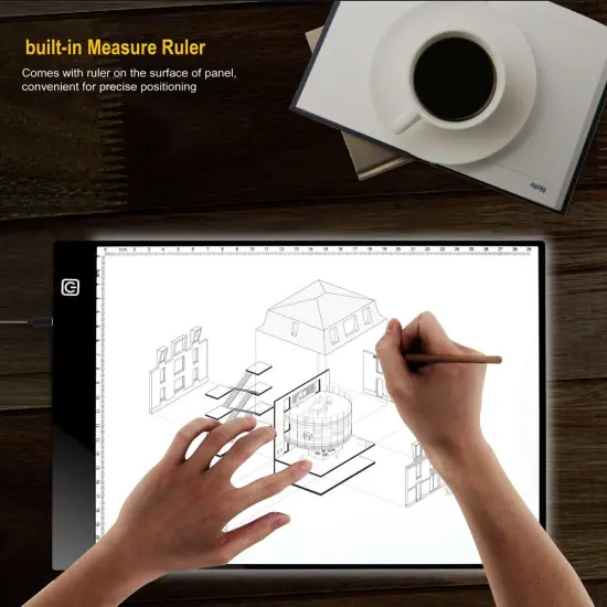 A4 Ultra-Thin LED Light Box Tracer USB Power Cable Dimmable Brightness LED Artcraft Tracing Light Box Light Pad {2}