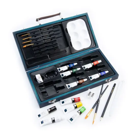 RSET-ACR3000 | Essentials&trade; 25pc Acrylic Painting Travel Art Set {2}