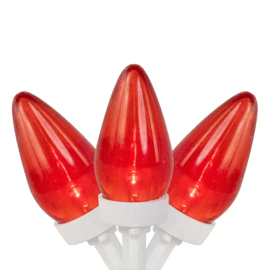Northlight LED C7 Christmas Lights - Red - 16' White Wire - 25ct {1}