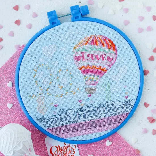 Abris Art Love is in the Air Counted Cross-Stitch Kit Multi {1}