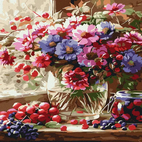 Painting by Numbers kit Bouquet and fruit KHO5693 {2}