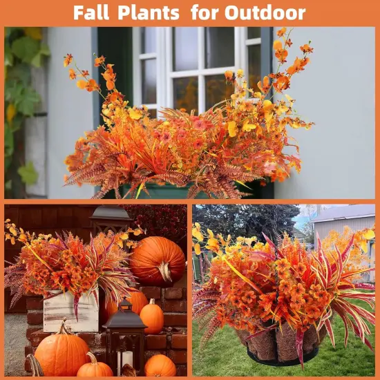 19 Bundles Artificial Fall Flowers {3}