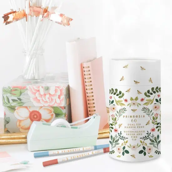 60 Dual Tip Marker Pens {4}