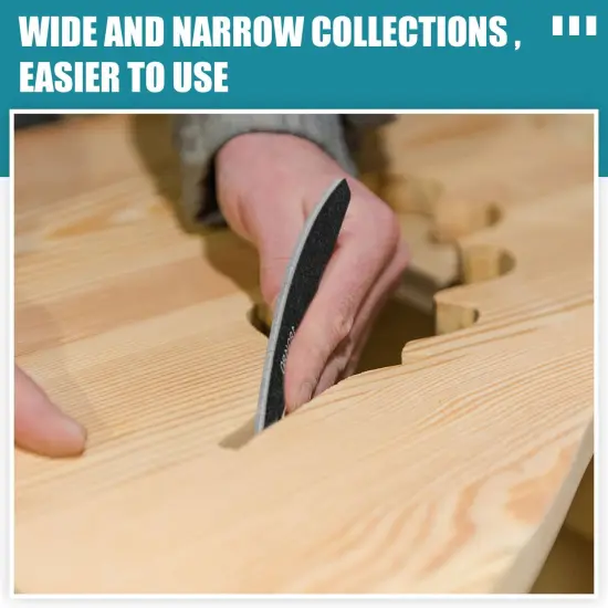 Honoson 20 Pcs Sanding Sticks for Plastic Models Polishing Sticks Assorted Metal and Wood Sanding Tools Accessory for Model Craft Amateur Beginner(Low Grits Rating,Moon Style) {3}