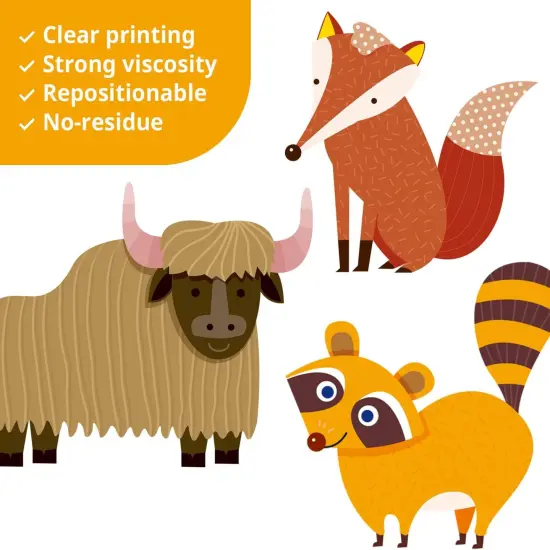 Animal Alphabet Numbers Colour Weather Kids Wall Stickers {4}