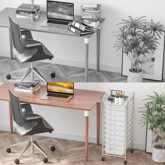 Storage Cart Rolling Cart with 10 Drawers {3}