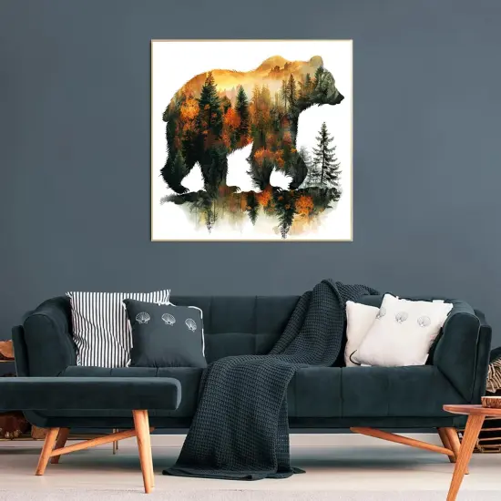 DIY Forest Bear Diamond Painting Kits for Adults {3}